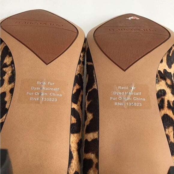 Franco Sarto Brown Calf Hair Duran2 Pointed Toe Heels Size 9 1/2 - Picture 11 of 13